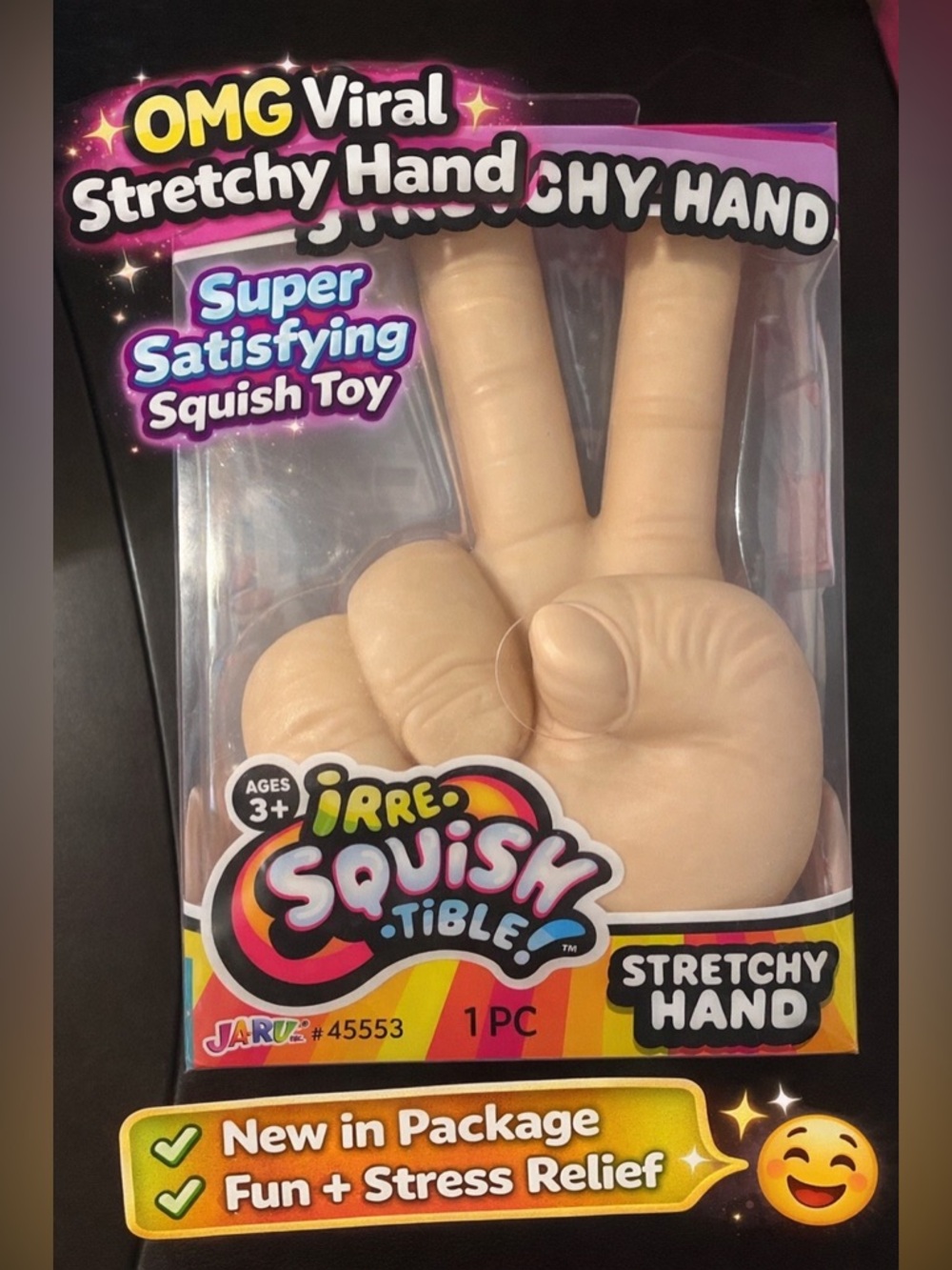 Stretchy Hand Irresistible Squishable Toy NWT Fun Stress Toy TikTok Viral